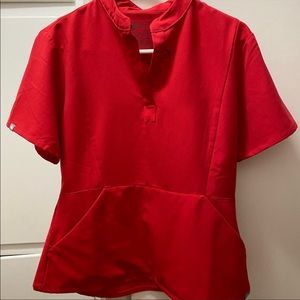 Figs pop red limited edition top